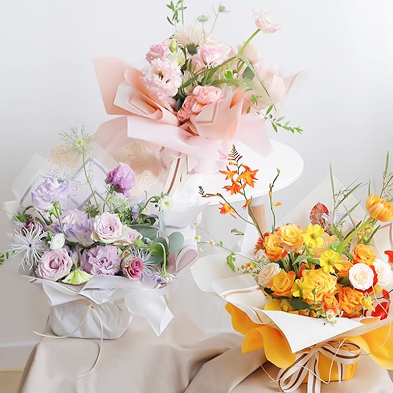 Jelly film flower wrapping paper florist floral wrapping paper Korean matte wrapping paper