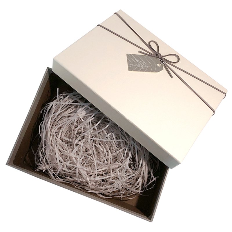 Lid And Rigid Base Cardboard Gift Ring Boxes Dark Brown White Luxury Heaven And Earth Cover Paper Box