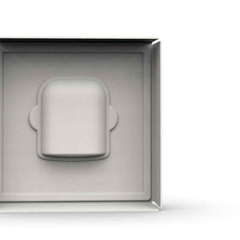 Biodegradable wet press electronic products bagasse pulp tray disposable molded pulp packaging for air pods headset