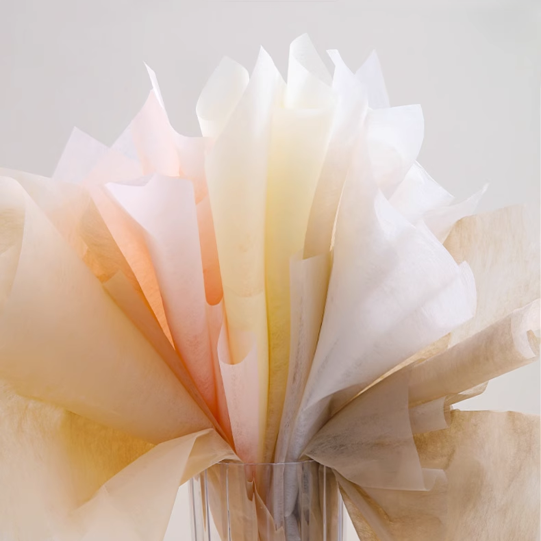 Milk Cotton Waterproof Floral Paper Wrapping Bouquet Packaging Inner Lining Paper Textured Wrapping Tissue Paper For Packaging