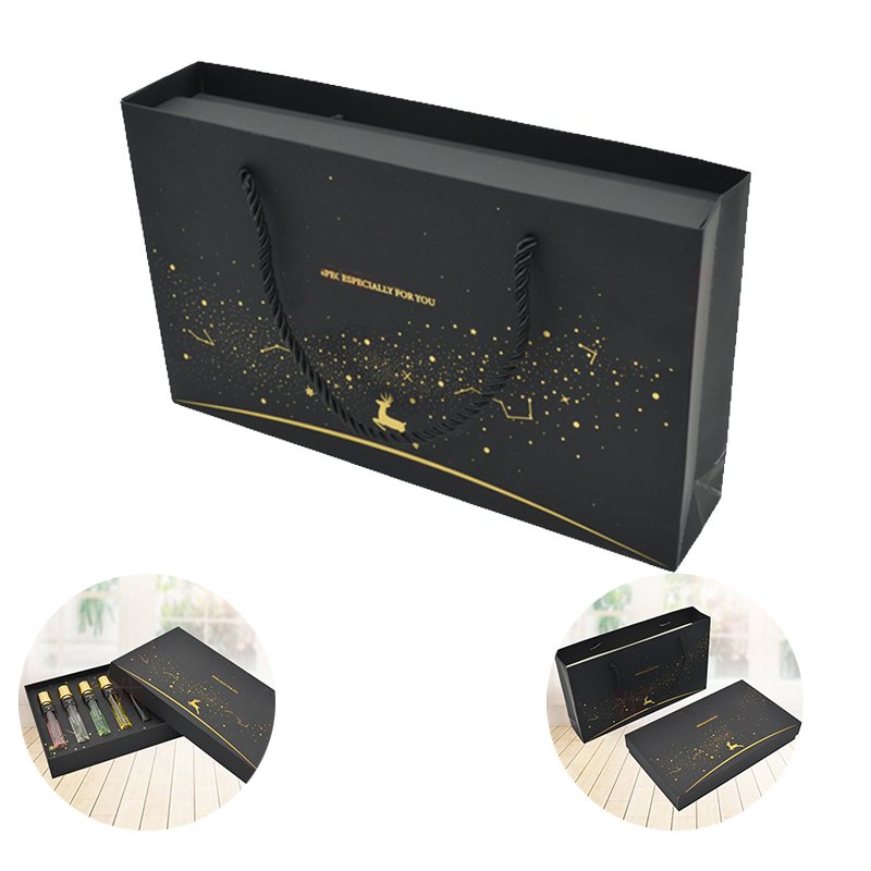 Custom Brand Logo Printed Lid And Base Elegant Mini Perfume Bottle Cosmetiesc Packaging Boxes