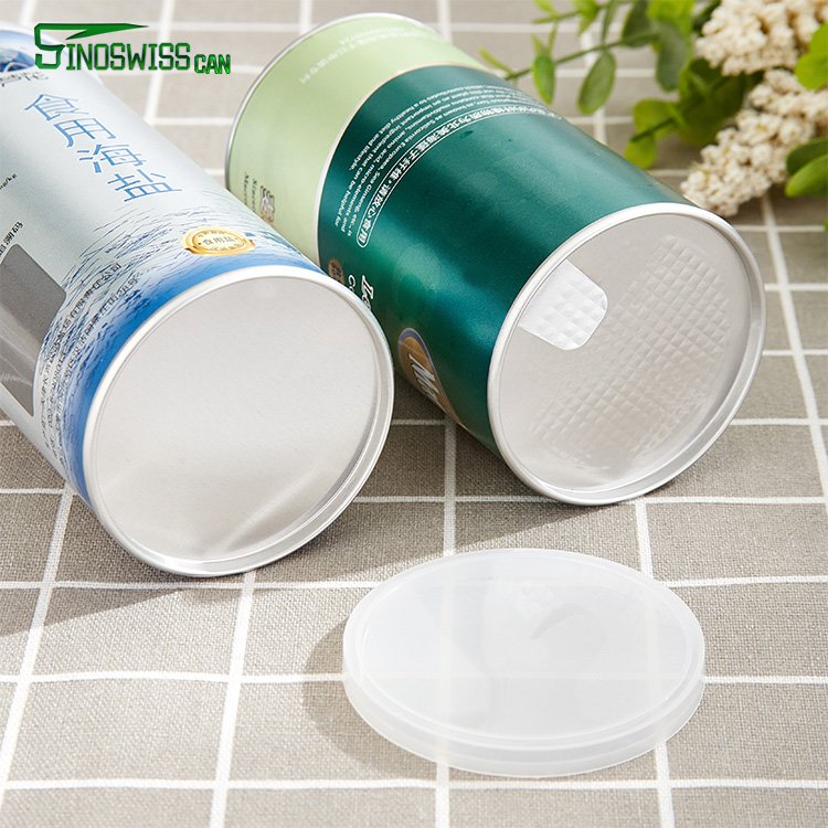 Cardboard cylinder packaging box white paper tube spice bottle packaging