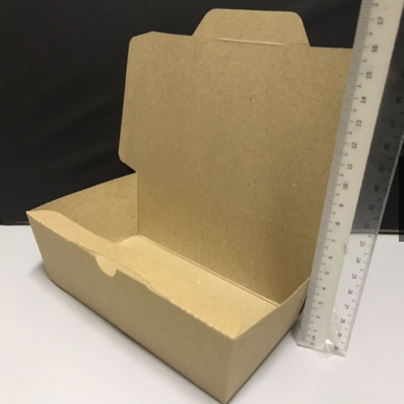 Oil and water resistance Kraft Paper Lunch Box / Take Away Food Packaging Box / Fast food Food Delivery Packaging Paper Box