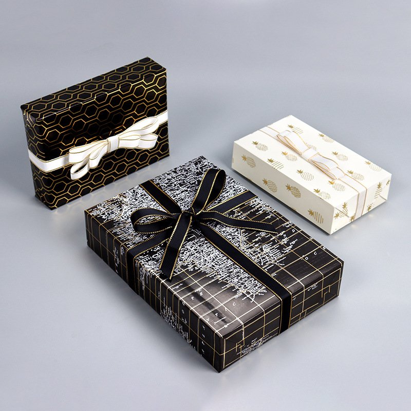 High Quality Dark Star Printing Foil Stamping Gift Wrap Paper Rolls Gift Paper Spot Packaging Paper