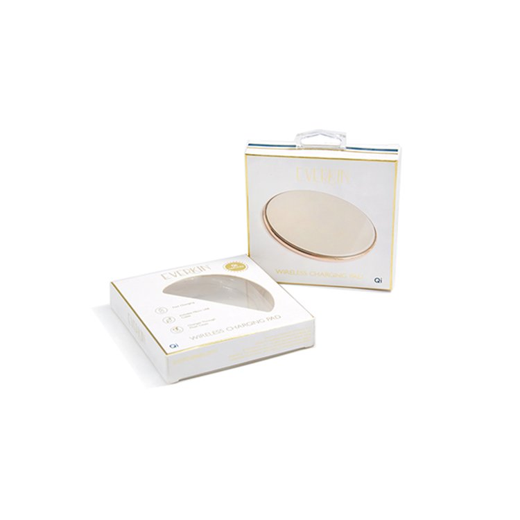 custom paper packaging logo cable packaging box cell phone packaging paper box with handle