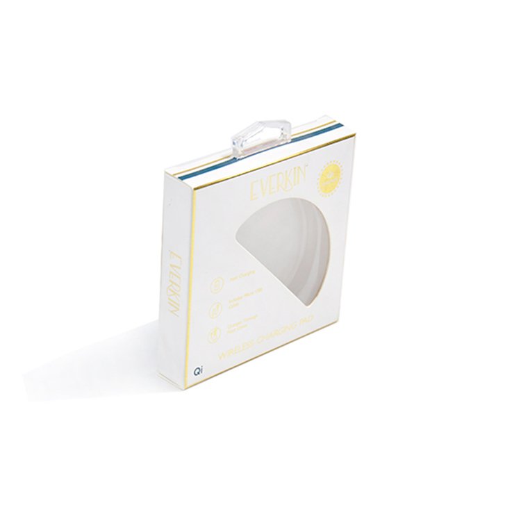 custom paper packaging logo cable packaging box cell phone packaging paper box with handle