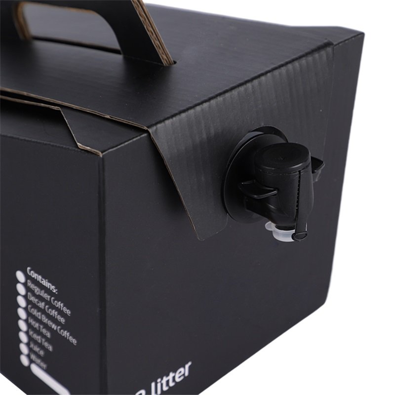 LOKYO Customized kraft paper to go coffee traveler box carrier beverage hot drink portable coffee dispenser