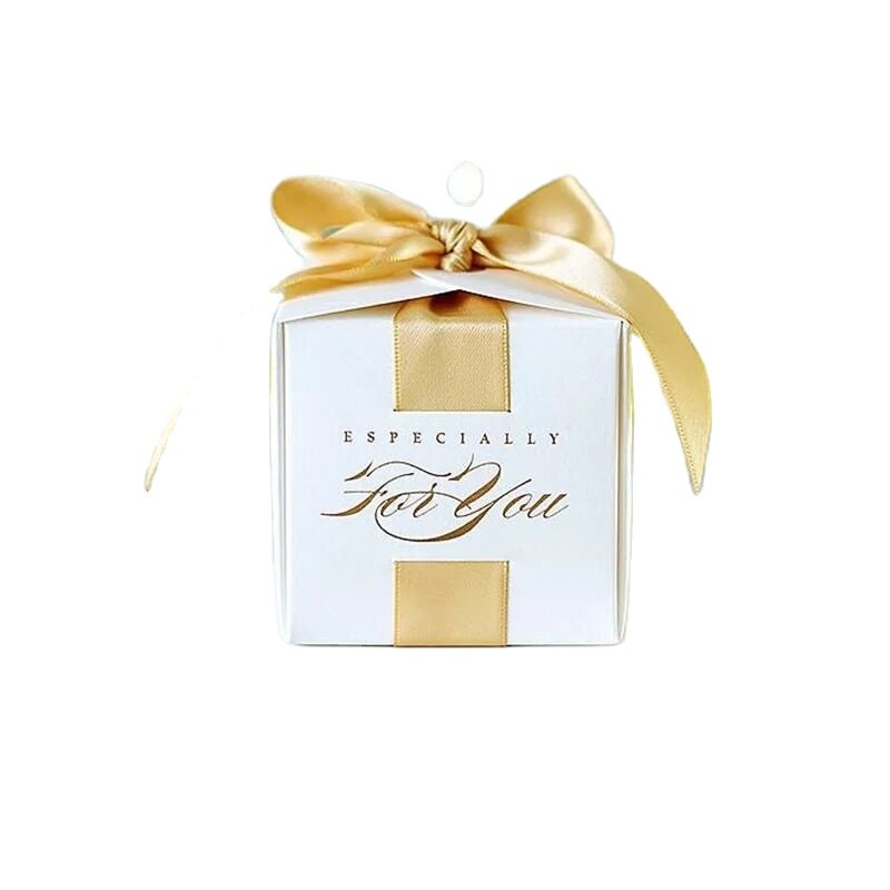 AMZ Hot Sale Wedding Favors Gift With Ribbon Candy Boxes For Christening Baby Shower Birthday Event Party Supplies