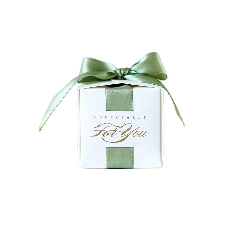 AMZ Hot Sale Wedding Favors Gift With Ribbon Candy Boxes For Christening Baby Shower Birthday Event Party Supplies