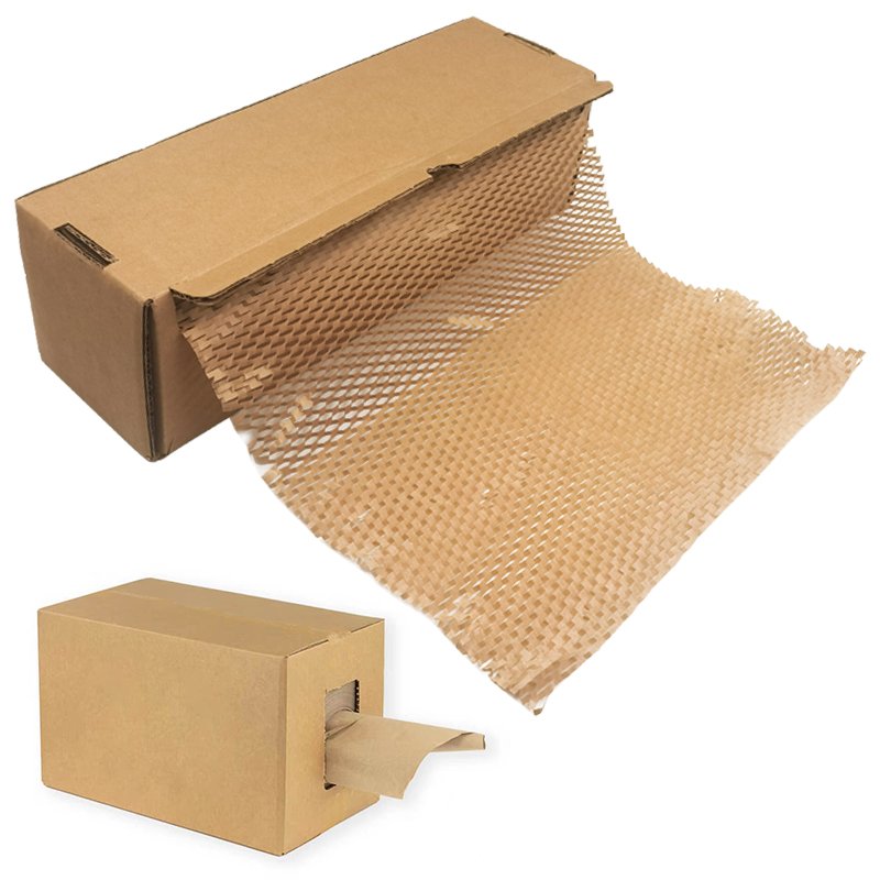 Best-Selling Honeycomb Protection Wrapping Packaging Kraft Paper With Corrugated Box For Packaging