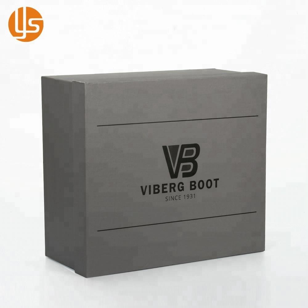 Manufacturer Luxury Unique Fashional Cardboard Boot Box Packaging Bulk Custom wholesale giant Shoe Box with Logo