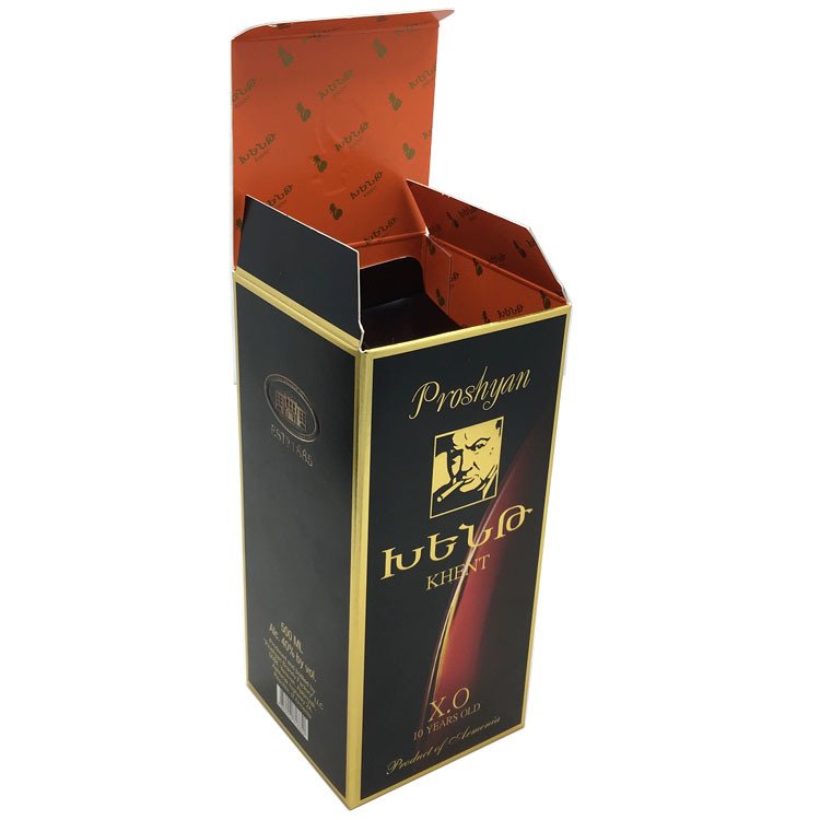 Brand Custom Premium Luxury Red Wine Gift Carrier Box XO Wine Bottle Packaging Delivery Cardboard Package Carton Box