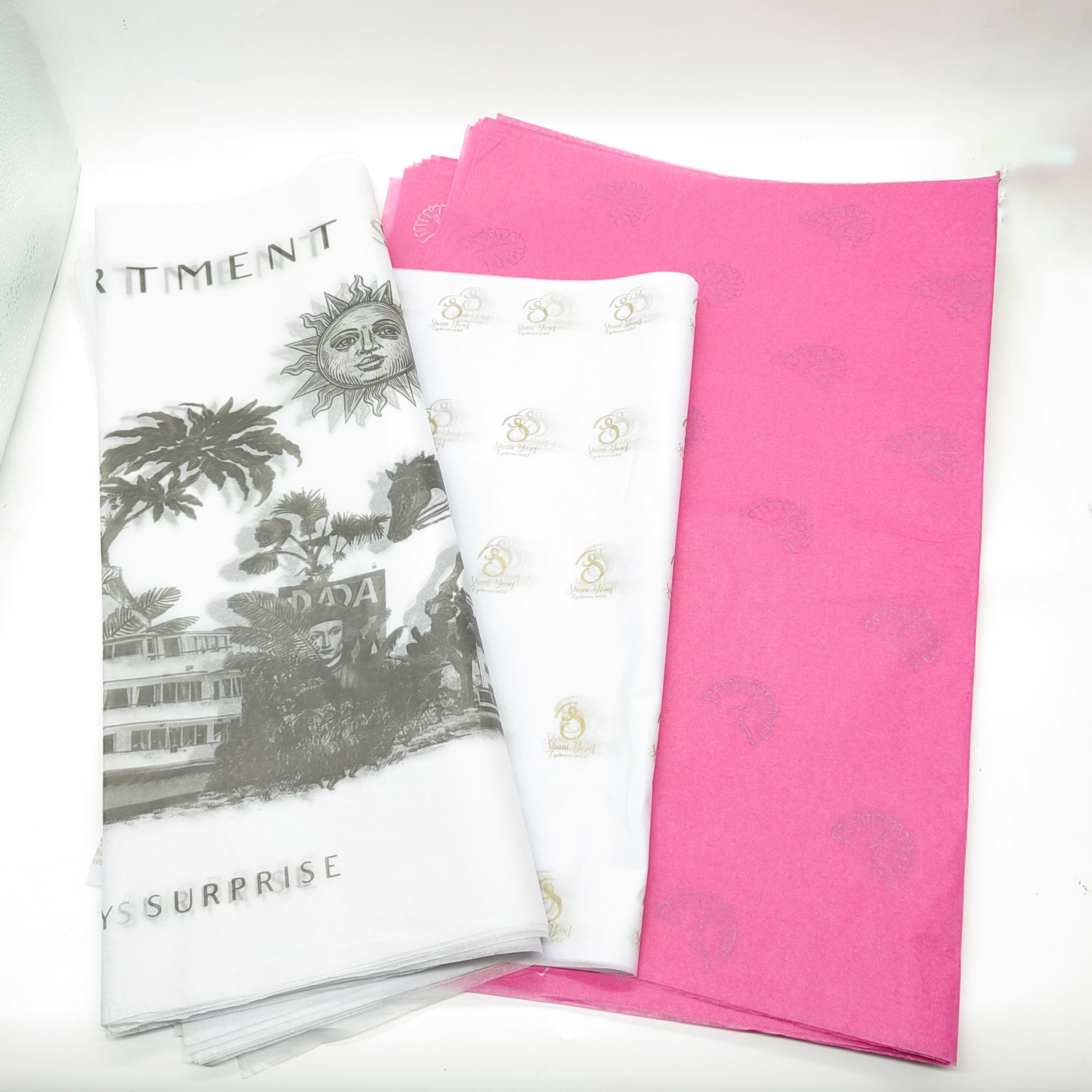 High Quality Wholesale trending product packaging clothes wrapping tissue paper Custom packing paper Printed Logo Wrapping paper