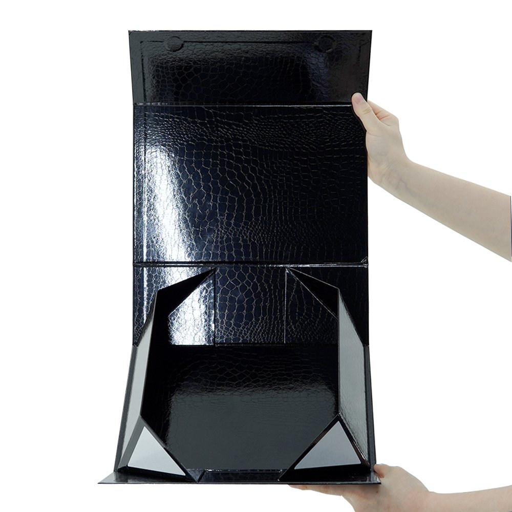 Factory Custom Matte Black Luxury Foldable Hard Paper Box Magnetic Closure Gift Box Cardboard Box packaging