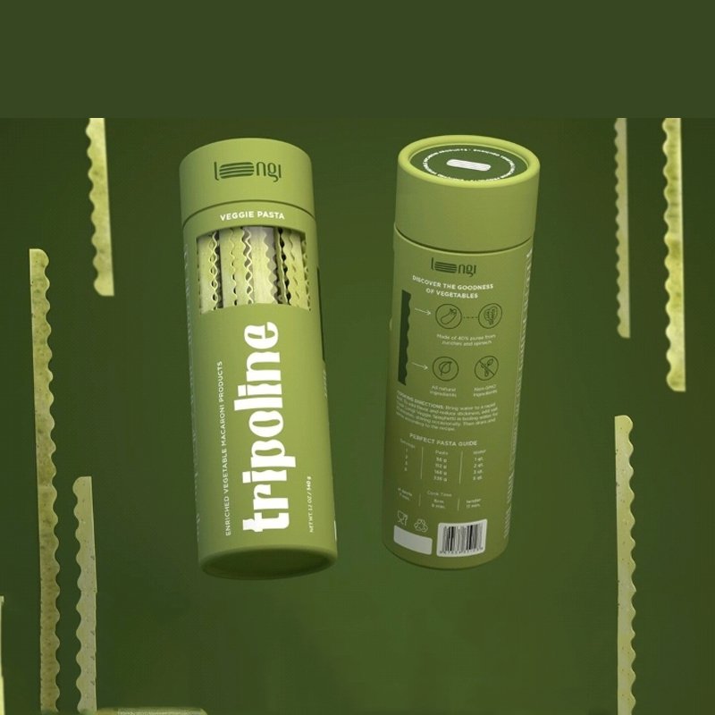 wholesale tea biodegradable craft cardboard round box kraft paper box packaging paper cartridge tube with clear window