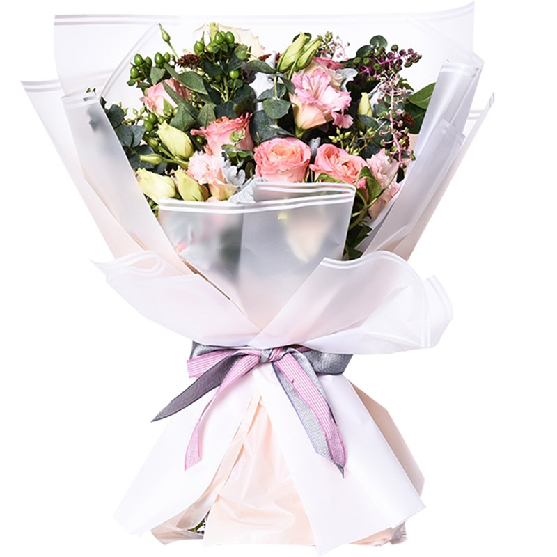 Colorful plastic florist fresh flower packaging wrapping paper waterproof