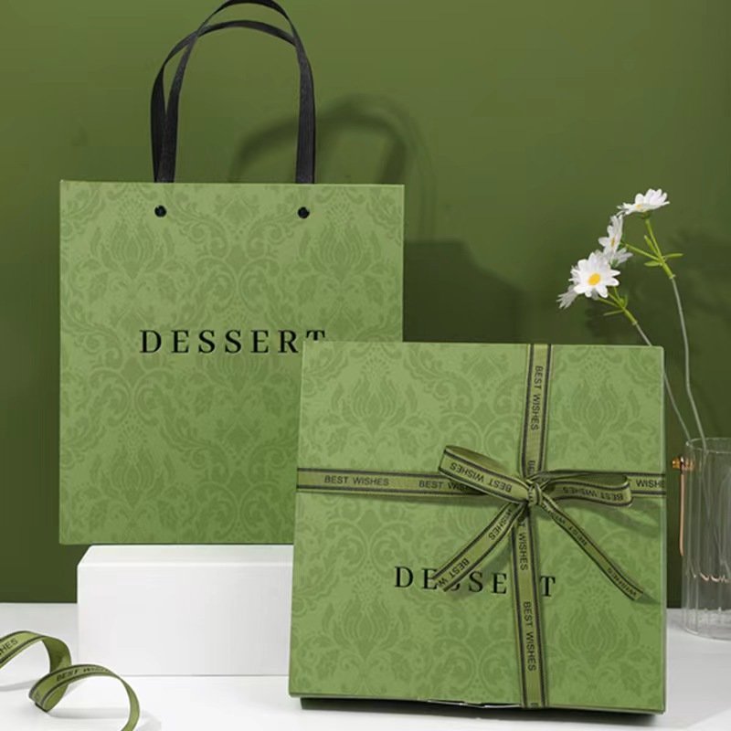 White Card Paper 9 Grid Macaron Cookie Cupcake Bakery Chocolate Pastry Dessert Packaging Gift Box