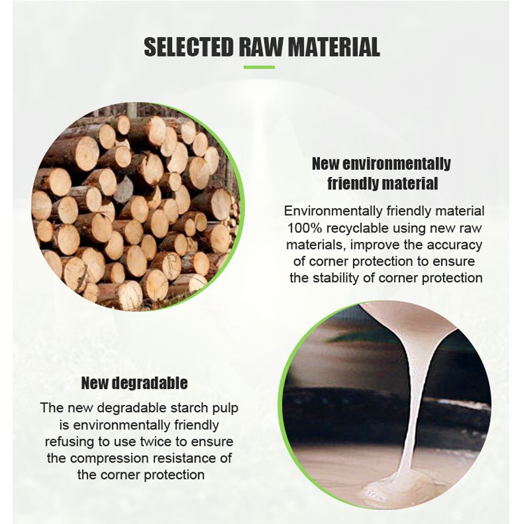 Brown Certified High Strength Paper Corner Protector For Shipping For Logistics Boxes & Packaging
