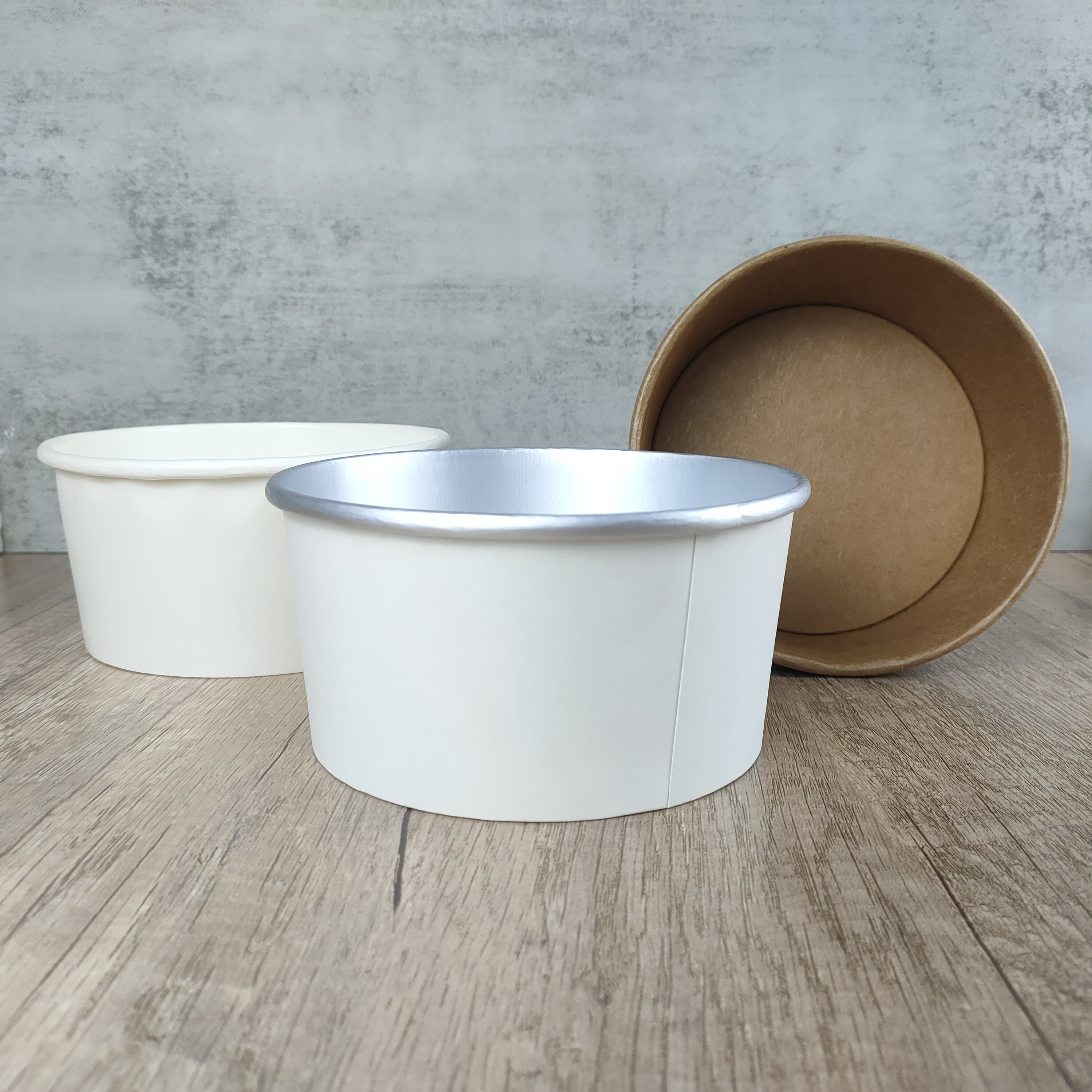 ODM/OEM Recipiente De Comida Round Brown Food Grade Takeaway Salad Fast Kraft Edible Packaging Manufacturer Suppliers