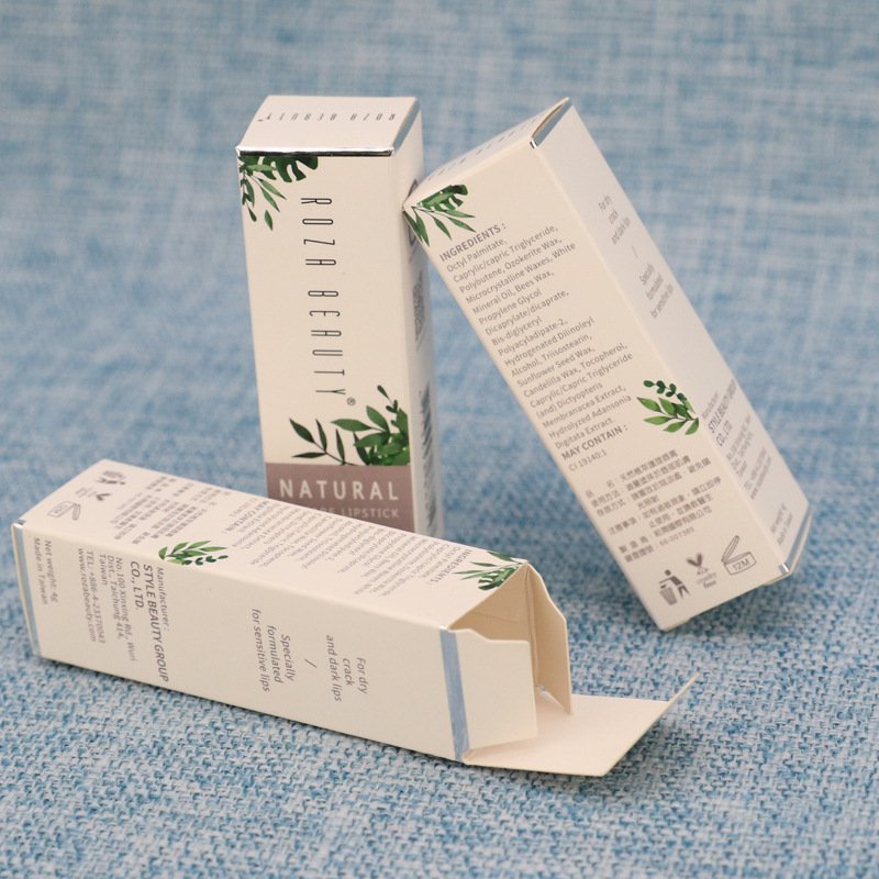 Eco Friendly Custom Logo Fold Rectangle Cosmetic Paper Packaging Box