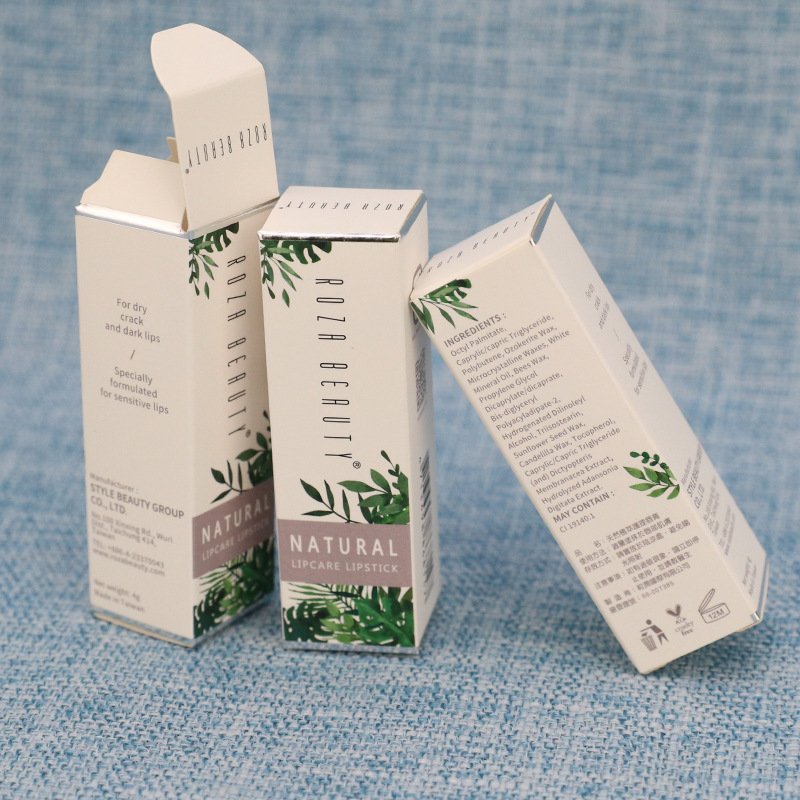 Eco Friendly Custom Logo Fold Rectangle Cosmetic Paper Packaging Box