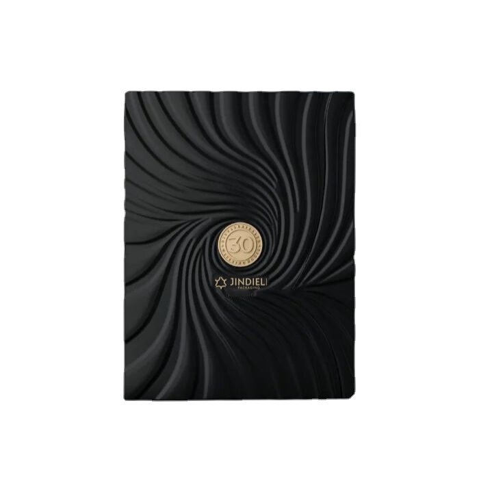Exquisite Custom Logo Wooden Perfume Box with Pulling Type for Cosmetics & Makeup Black Packaging & Printing Products
