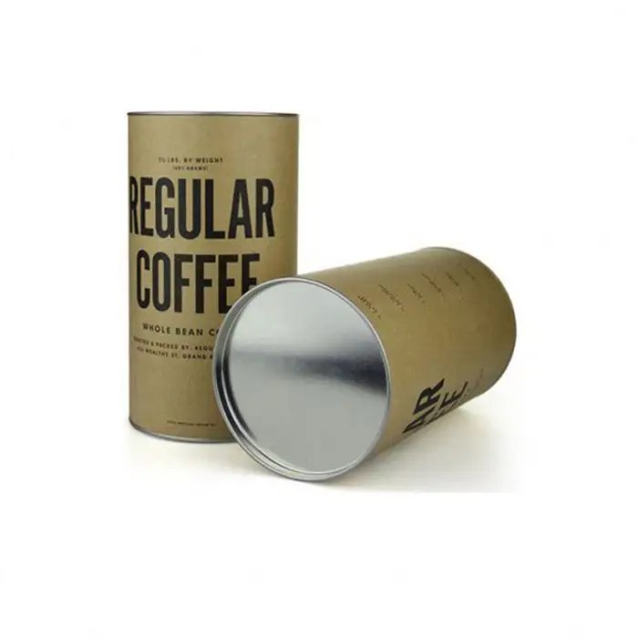 wholesale Luxury biodegradable coffee bean box custom gift printing kraft paper coffee capsule powder packaging box