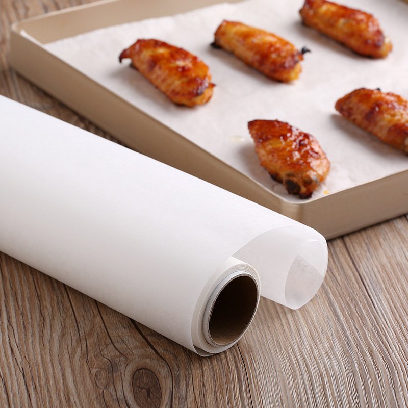 Cake Greaseproof White Silicone Paper Baking Sandwich Baking Paper Sheets In Roll