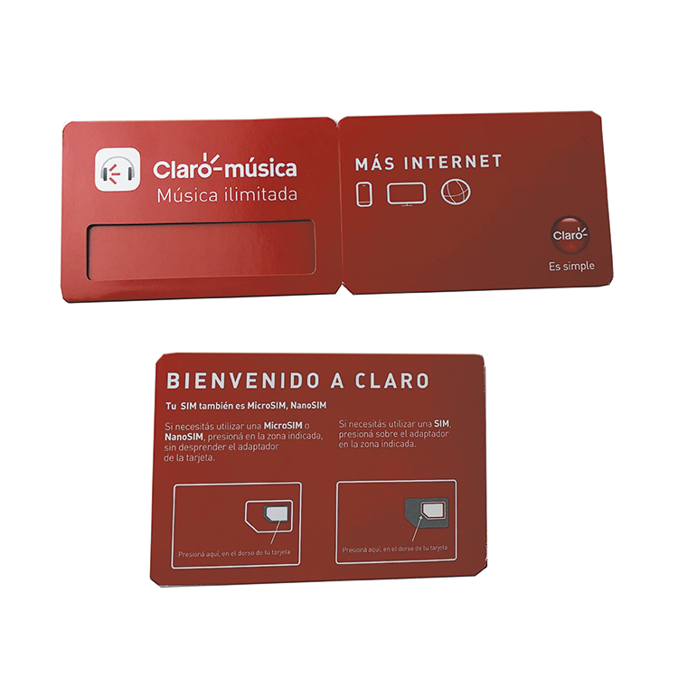 Custom 4G 5G sim card unique packaging