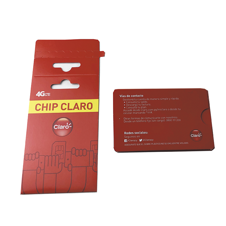 Custom 4G 5G sim card unique packaging