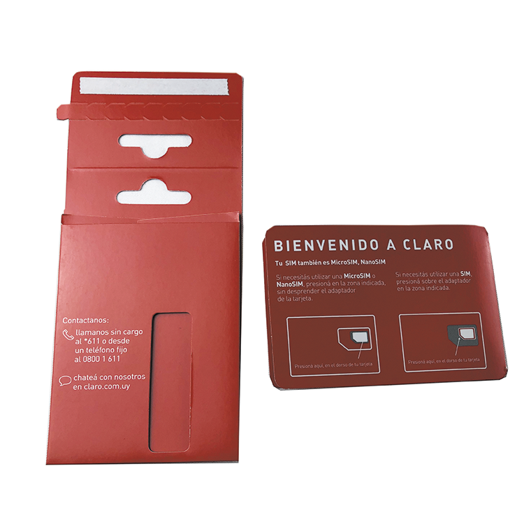 Custom 4G 5G sim card unique packaging