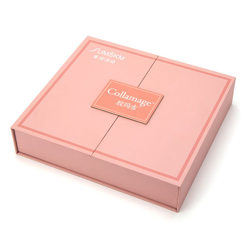 Eyelash Eyeshadow Palette Essential Oil Perfume Gift Box Factory Customization Double Door Clamshell Pink Cosmetic Lipstick Box