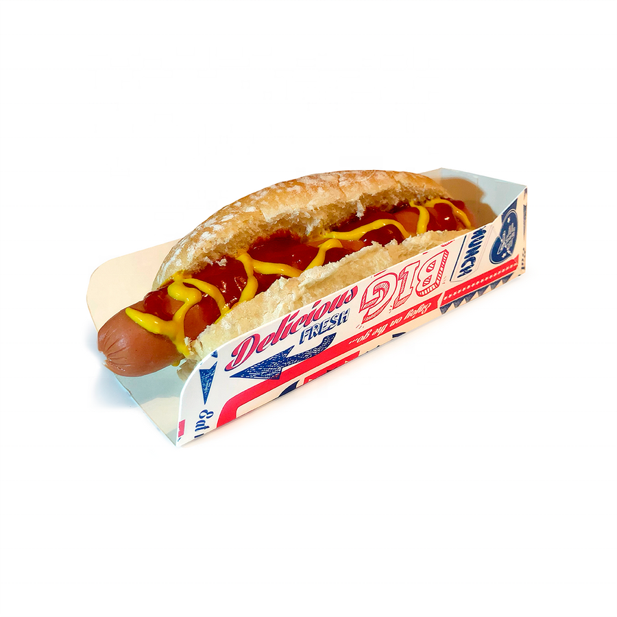 Custom Food Boxes French Fries Fried Chicken Nuggets Pizza Hamburger Carton Paper Take Away Food Packaging Box