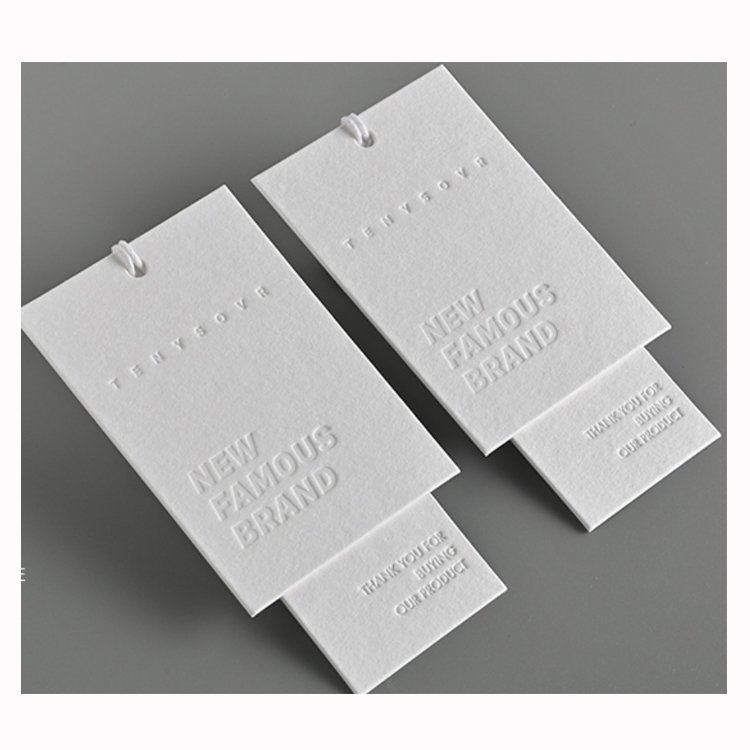 Business Cards Logo simple 300g coated paper cards hangtag embossing Paper Biodegradable Seed Paper Thank You Greeting Card