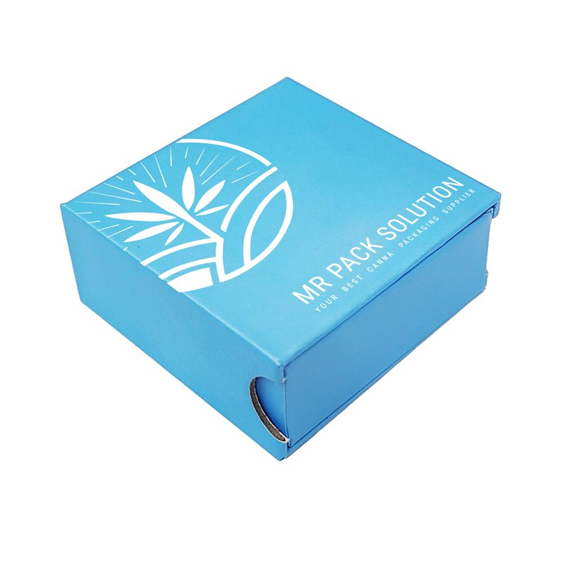 Custom Luxury Pre Smell Proof Roll Pull Packaging Paper Box with Stash Jar Container
