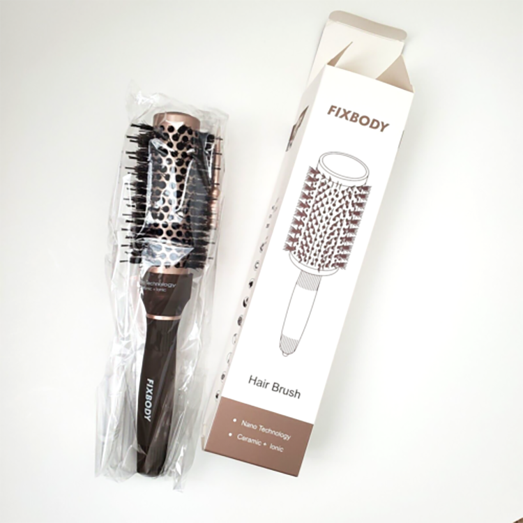 OEM Hair comb Detangling Tangle Hairbrush package paper box for ABS Anti-static detangling Hair Brush packaging boxes