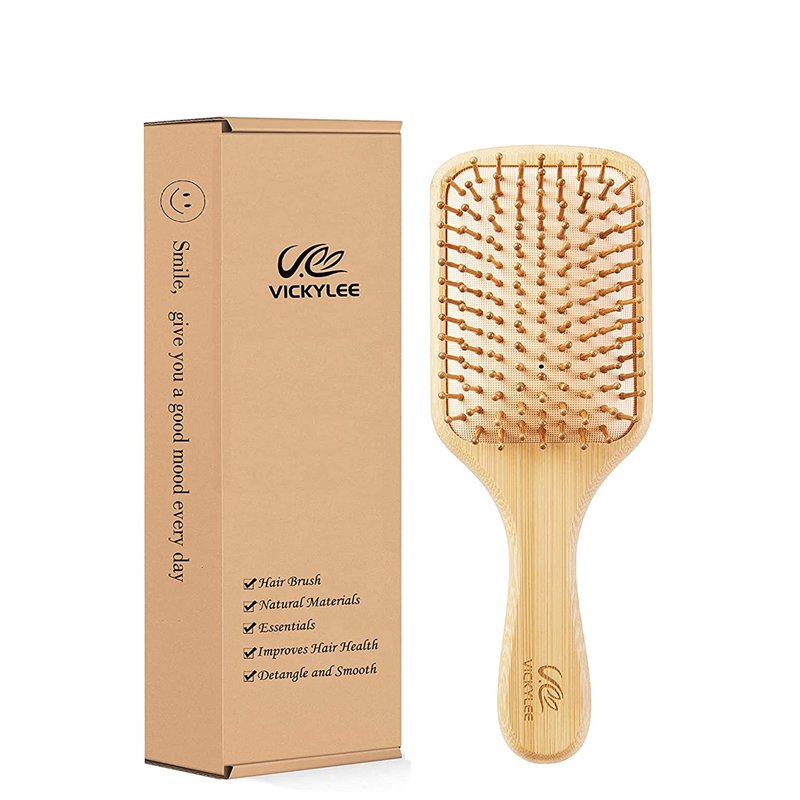 OEM Hair comb Detangling Tangle Hairbrush package paper box for ABS Anti-static detangling Hair Brush packaging boxes