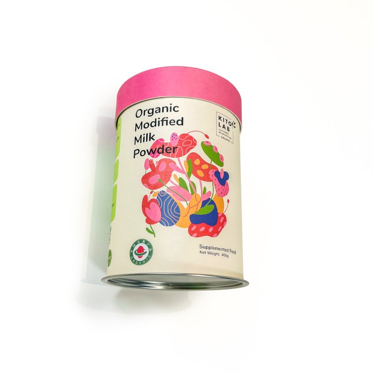 Sustainable Pure Organic custom artwork packaging paper cardboard tube cylinder box for food powder