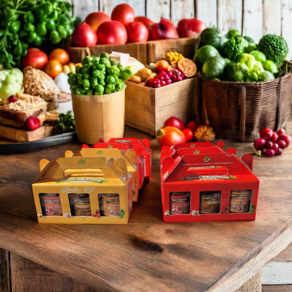 Custom Brown Kraft Paper Gift Box Handle Laminated Cardboard Honey Glass Bottle Jam Jar Packaging Elegant Packaging Solution