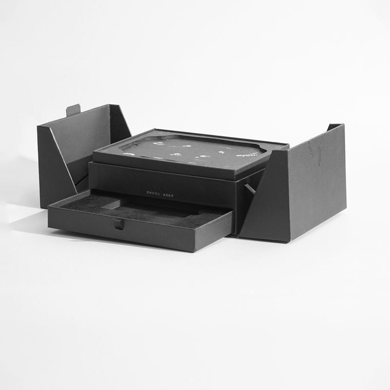 customized Printing process logo Luxury brand product gift display sales Drawer lift magnetic 2 doors paper packaging box