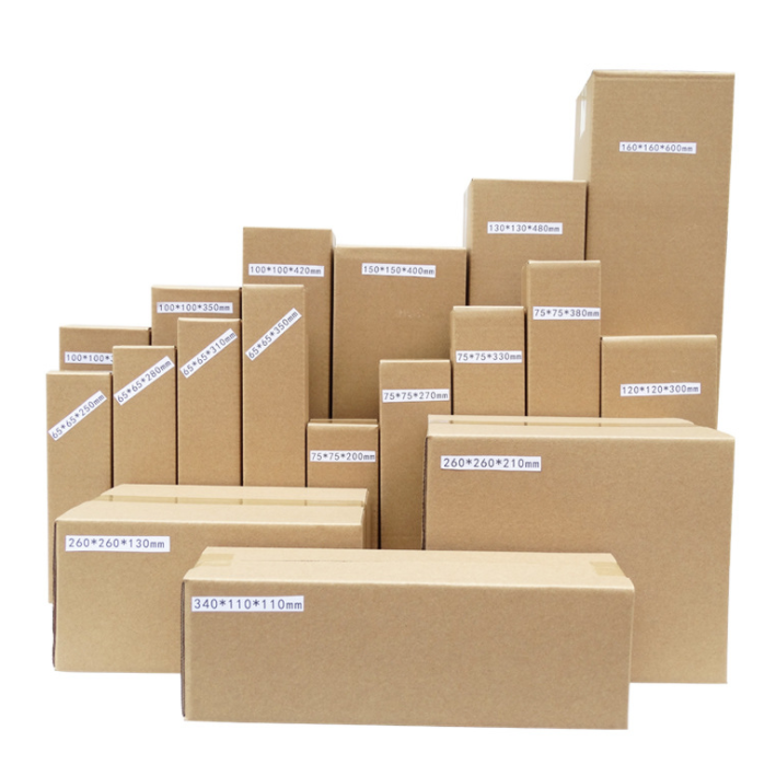 Custom logo printed Corrugated Packaging recyclable box Cardboard Strong Brown Moving Corrugated Shipping Boxes Cardboard Boxes