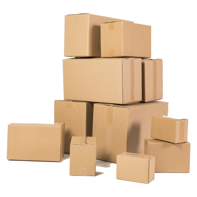 Custom logo printed Corrugated Packaging recyclable box Cardboard Strong Brown Moving Corrugated Shipping Boxes Cardboard Boxes