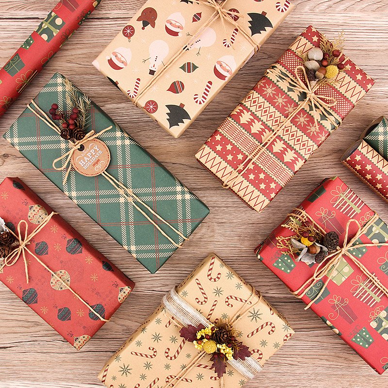 Christmas Printing Gift Wrapping Packaging Paper Custom Tissue Paper Wrap gift packaging Paper