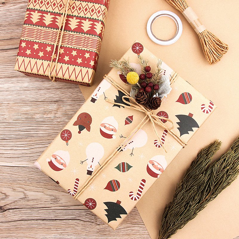 Christmas Printing Gift Wrapping Packaging Paper Custom Tissue Paper Wrap gift packaging Paper