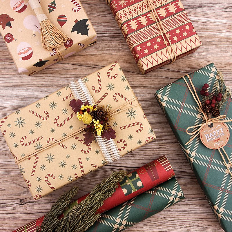 Christmas Printing Gift Wrapping Packaging Paper Custom Tissue Paper Wrap gift packaging Paper