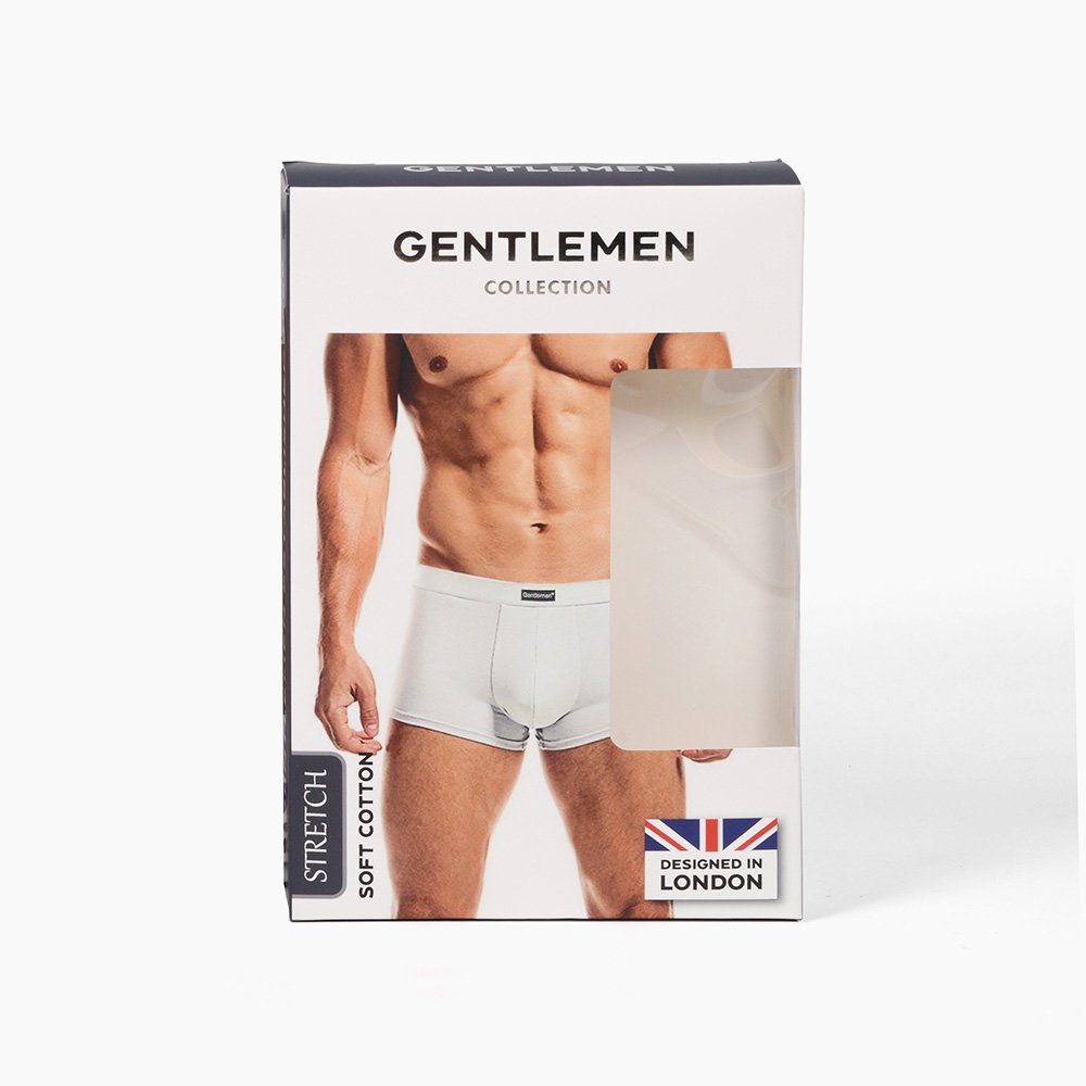 Packaging Paper Box with PVC Window Brand Men Underwear Socks Fold Packaging Box Custom Logo White Underwear Packing