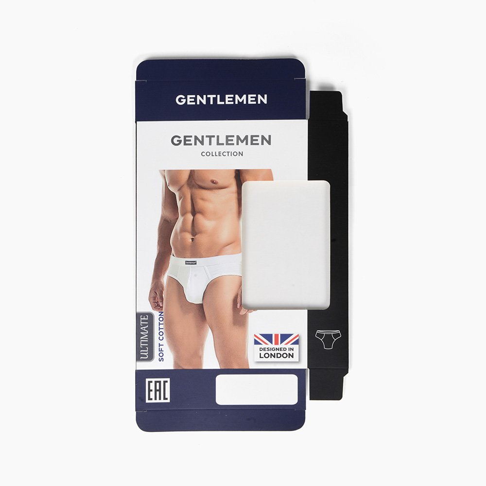 Packaging Paper Box with PVC Window Brand Men Underwear Socks Fold Packaging Box Custom Logo White Underwear Packing