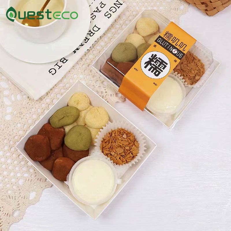 Eco-Friendly Disposable Transparent Window Lunch Salad Packaging Box Salad Vegetable Takeout Box Wholesale Can Customize