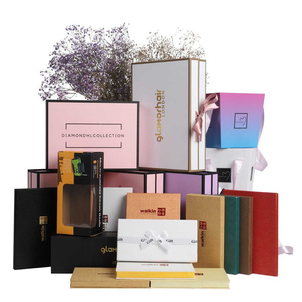 WALKIN luxury hair care product's gift paper boxes biodegradable packaging with custom printed logo from Walkin