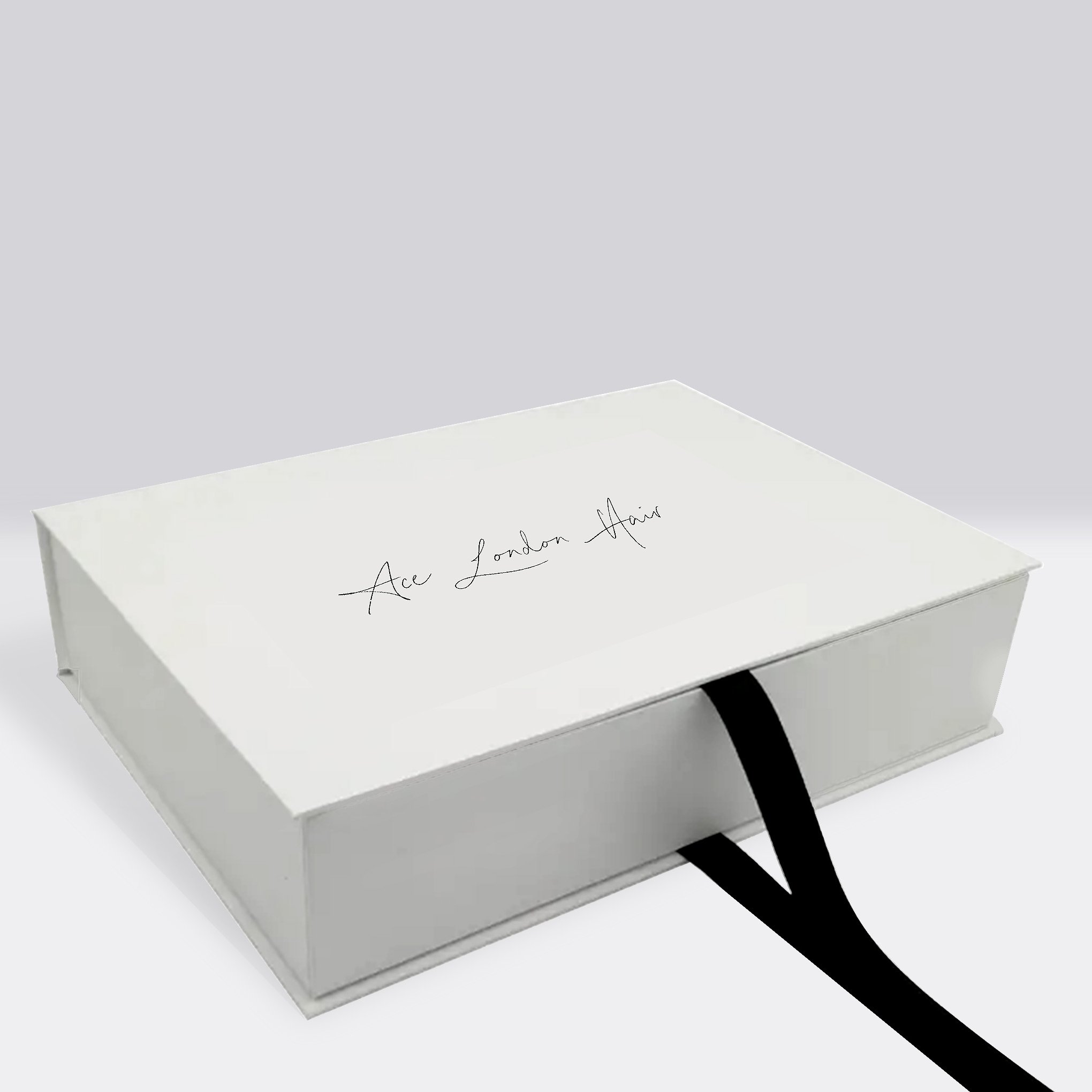 Custom Logo Luxury Rigid Cardboard Hair Extensions Wig Clothes Packaging Satin Lining Magnetic Package Gift Paper Box